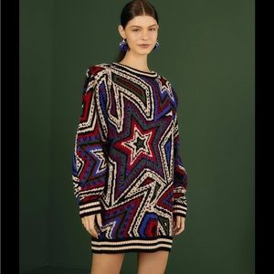 FARM RIO MYSTIC TRIP SWEATER DRESS